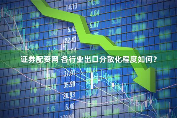 证券配资网 各行业出口分散化程度如何？