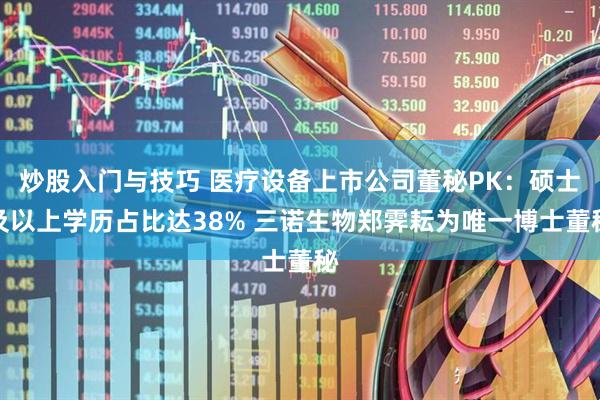 炒股入门与技巧 医疗设备上市公司董秘PK：硕士及以上学历占比达38% 三诺生物郑霁耘为唯一博士董秘